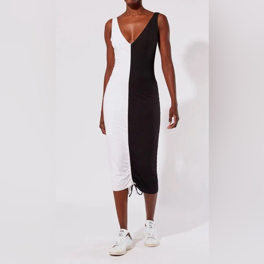 Solid & Striped Black and White Dress Small